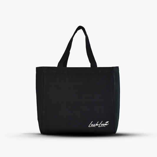 Reusable Cotton Grocery bags - Black