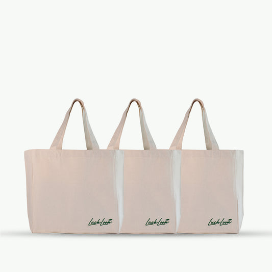 Value Pack - Reusable Cotton Grocery bags (Pack of 3)