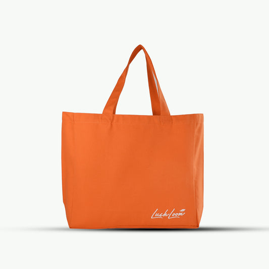 Reusable Cotton Grocery bags - Orange